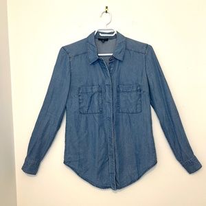 Dynamite Denim Jean Shirt Button Up Collared XS